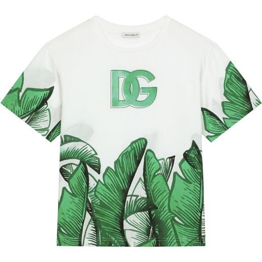 Dolce & Gabbana Kids t-shirt con logo dg - bianco