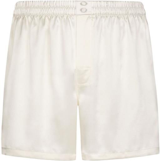 Dolce & Gabbana shorts in seta - bianco
