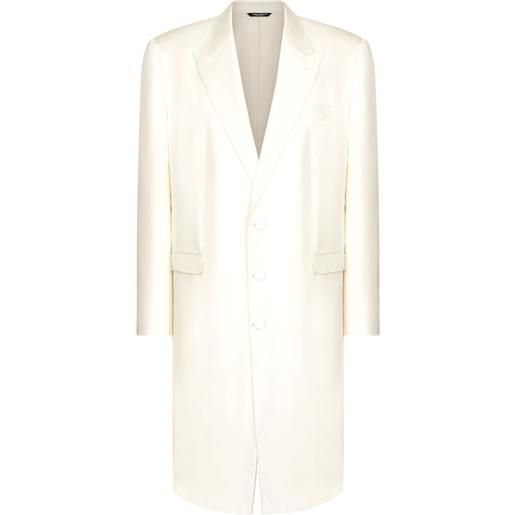 Dolce & Gabbana cappotto monopetto - bianco