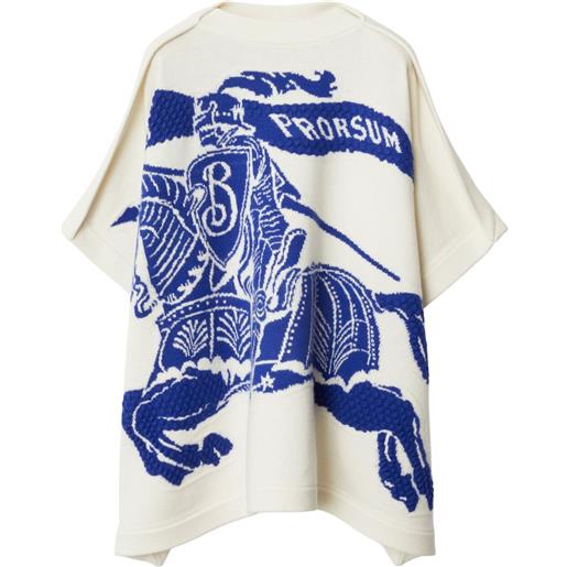 Burberry Kids mantella con stampa horsebit - toni neutri