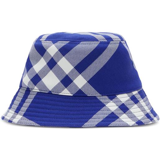 Burberry cappello bucket - blu
