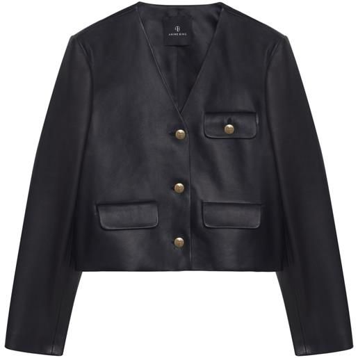ANINE BING giacca cara - nero