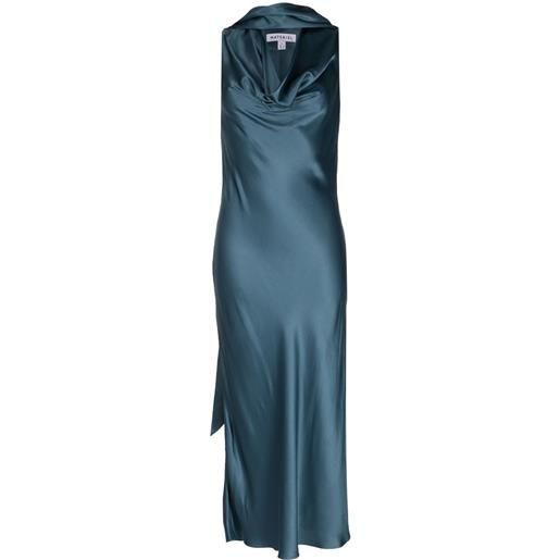 Materiel abito midi con sciarpa - verde
