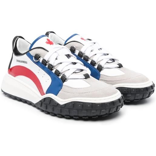 DSQUARED2 KIDS sneakers con inserti - bianco