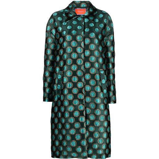 La DoubleJ cappotto a pois - verde