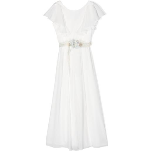 AMAYA tuta intera con applicazione - bianco