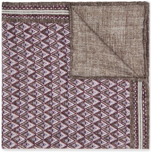 Brunello Cucinelli fazzoletto da taschino - marrone