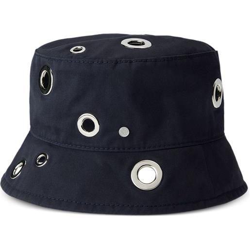 Maison Michel cappello bucket axel con occhielli - blu