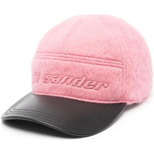 Jil Sander cappello da baseball con ricamo - rosa