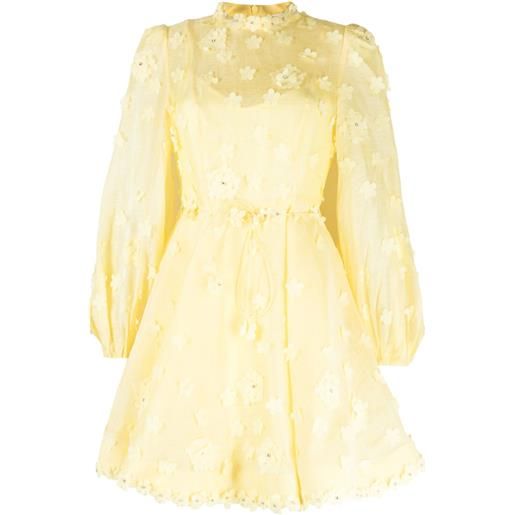 ZIMMERMANN abito corto matchmaker lift off - giallo