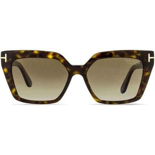 TOM FORD Eyewear occhiali da sole winona cat-eye - marrone