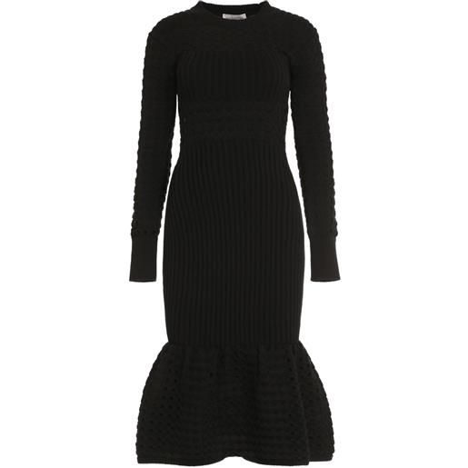 Alexander McQueen abito midi - nero
