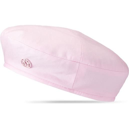 Maison Michel basco new billy con placca logo - rosa
