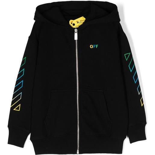 Off-White Kids felpa con cappuccio - nero