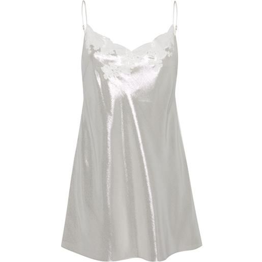 Carine Gilson camicia da notte - argento