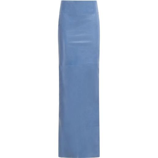 Marni gonna lunga con spacco posteriore - blu