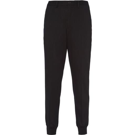 Prada pantaloni con pieghe - nero