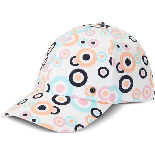 Maison Michel cappello da baseball tiger con stampa grafica - bianco