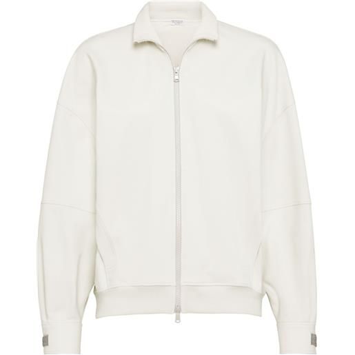 Brunello Cucinelli felpa con zip - toni neutri