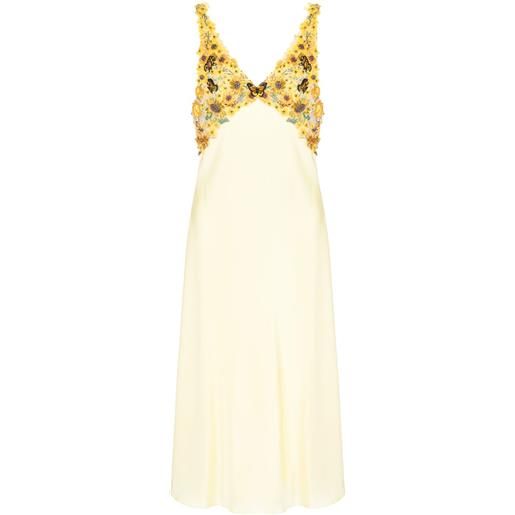 Mary Katrantzou abito drappeggiato - giallo