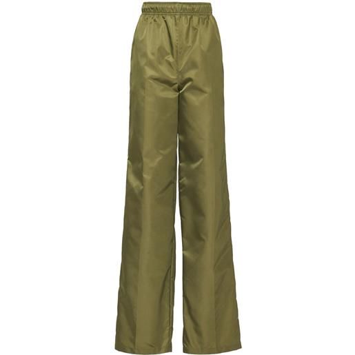 Prada pantaloni dritti re-nylon - verde
