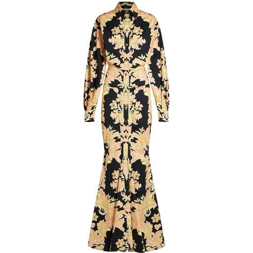 ETRO abito da sera con stampa paisley - nero