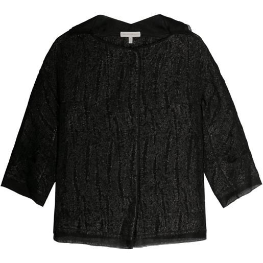 SHIATZY CHEN giacca con effetto jacquard - nero