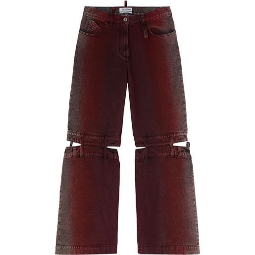 The Attico jeans ashton con cut-out - rosso