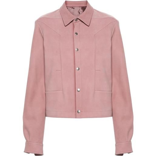 Rick Owens camicia alice strobe - rosa