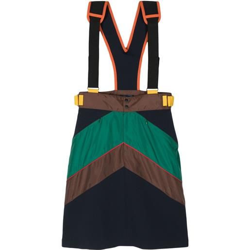 Kolor salopette color-block - marrone