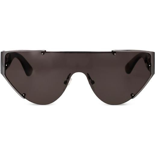 Alexander McQueen Eyewear occhiali da sole amq a mascherina - nero