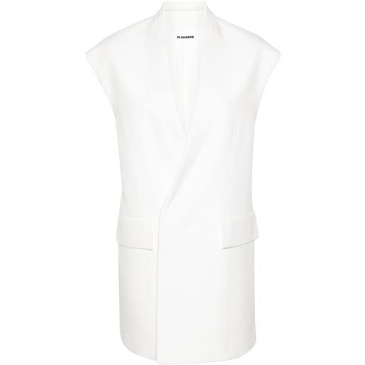 Jil Sander gilet oversize con scollo a v - toni neutri