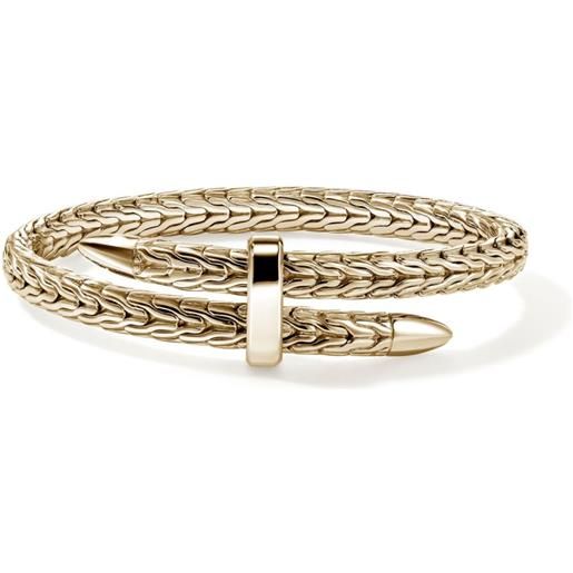 John Hardy bracciale rigido spear in oro giallo 14kt
