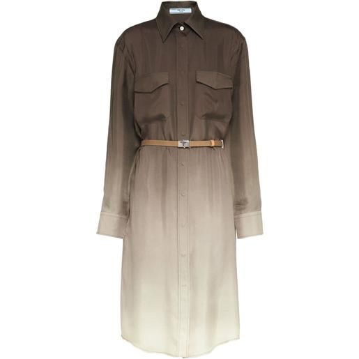 Prada chemisier con effetto sfumato - verde