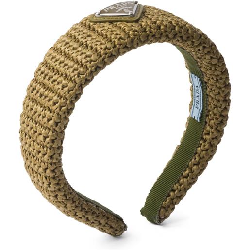 Prada fascia con logo - verde