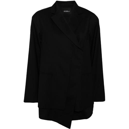 Goen.J blazer monopetto a strati - nero