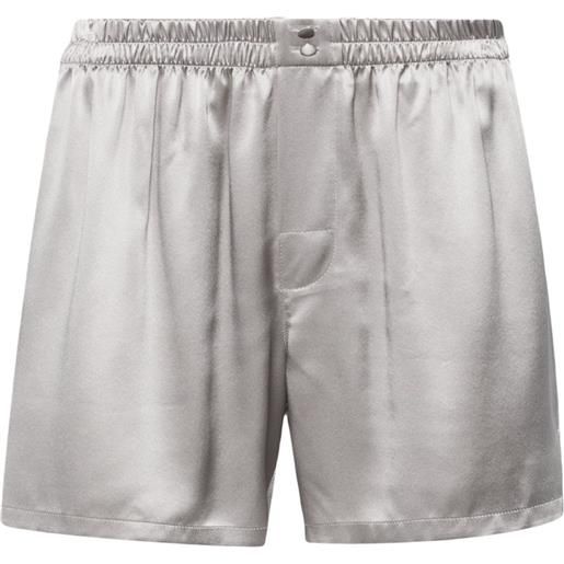 Dolce & Gabbana shorts in seta - argento