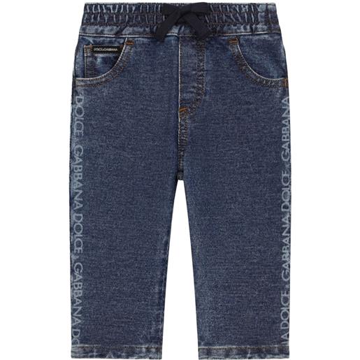 Dolce & Gabbana Kids jeans con stampa - blu