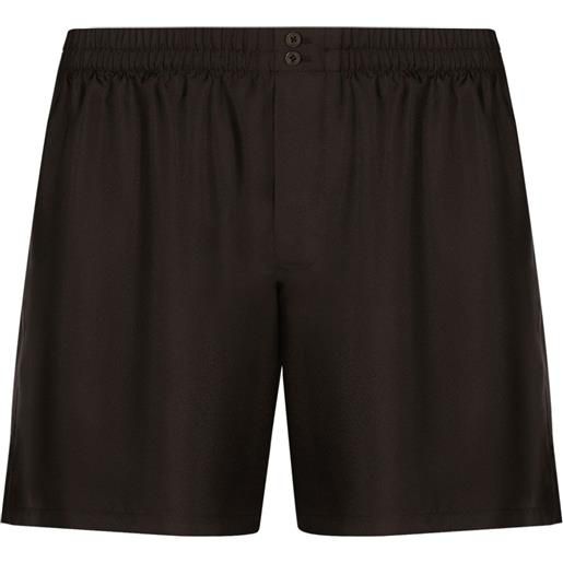 Dolce & Gabbana shorts con applicazione - marrone