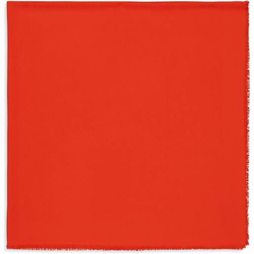 FENDI scialle con ricamo - rosso