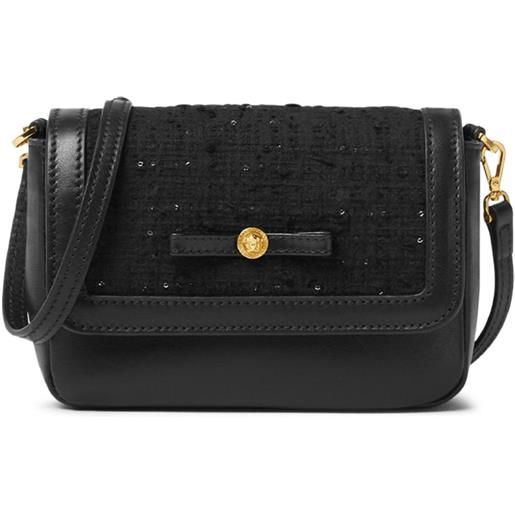 Versace Kids borsa a spalla con inserti - nero