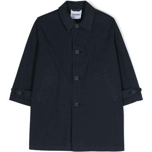 Aspesi Kids trench con applicazione - blu