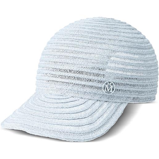 Maison Michel cappello da baseball tiger - blu