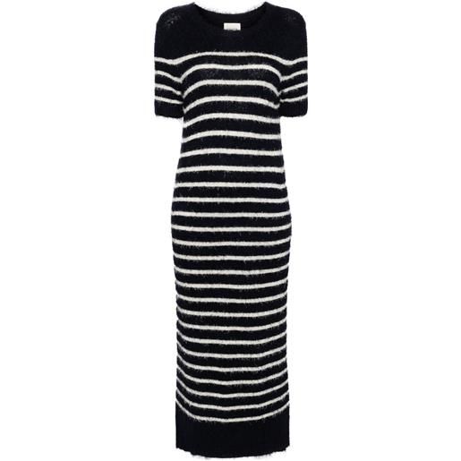 KHAITE abito a righe - blu