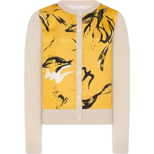 Rosetta Getty cardigan con stampa - giallo