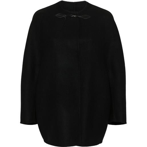 Ermanno Scervino mantella con abbottonatura automatica - nero