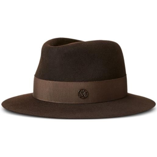 Maison Michel fedora andre con applicazione - marrone