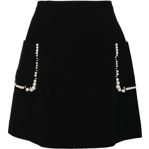 Dice Kayek minigonna con decorazione - nero
