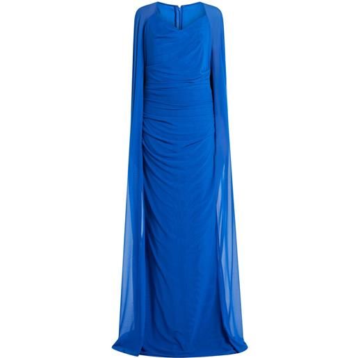 Talbot Runhof abito da sera mobile - blu