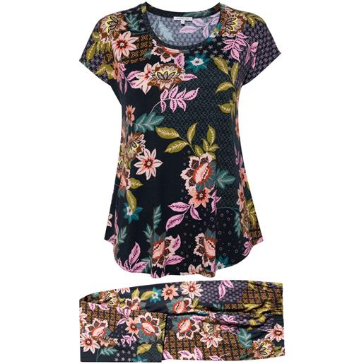 Johnny Was pigiama the bobbie crop - blu